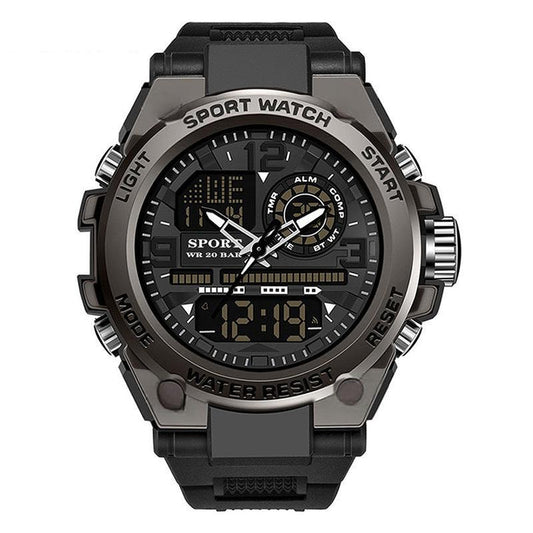 Reloj deportivo impermeable para hombre con pantalla luminosa