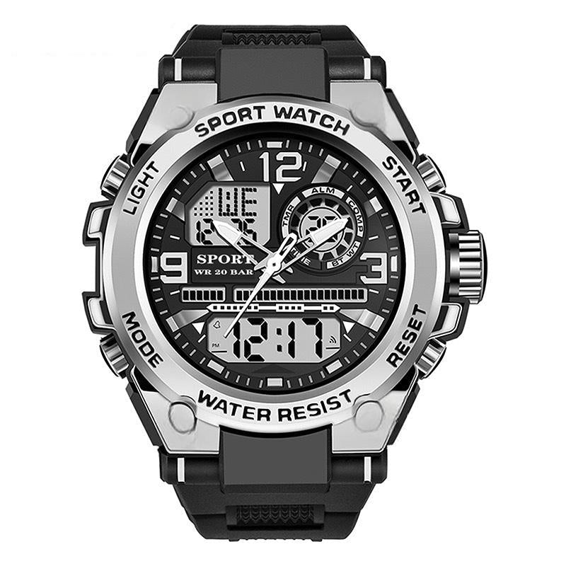 Reloj deportivo impermeable para hombre con pantalla luminosa