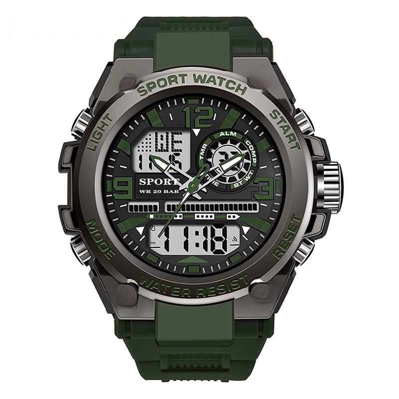 Reloj deportivo impermeable para hombre con pantalla luminosa