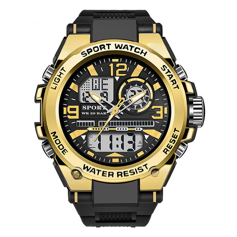 Reloj deportivo impermeable para hombre con pantalla luminosa