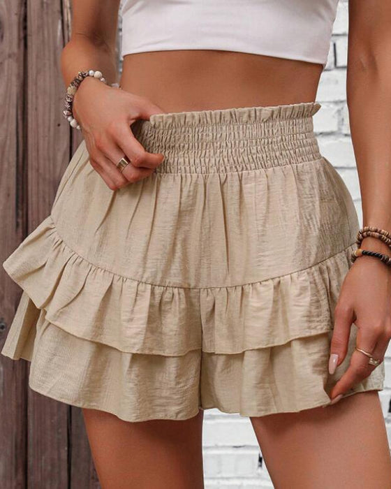 Faldas pantalón anchas, cortas y de caída informal.