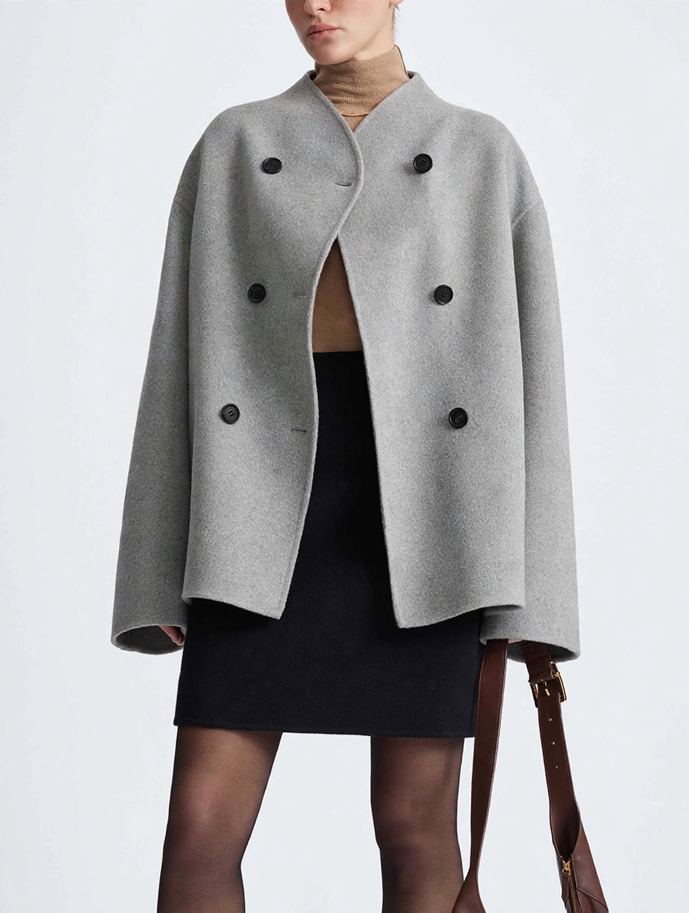 Chaqueta abotonada extragrande