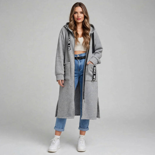 Sudadera con capucha extragrande para mujer