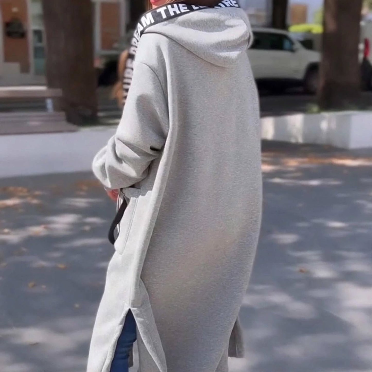 Sudadera con capucha extragrande para mujer