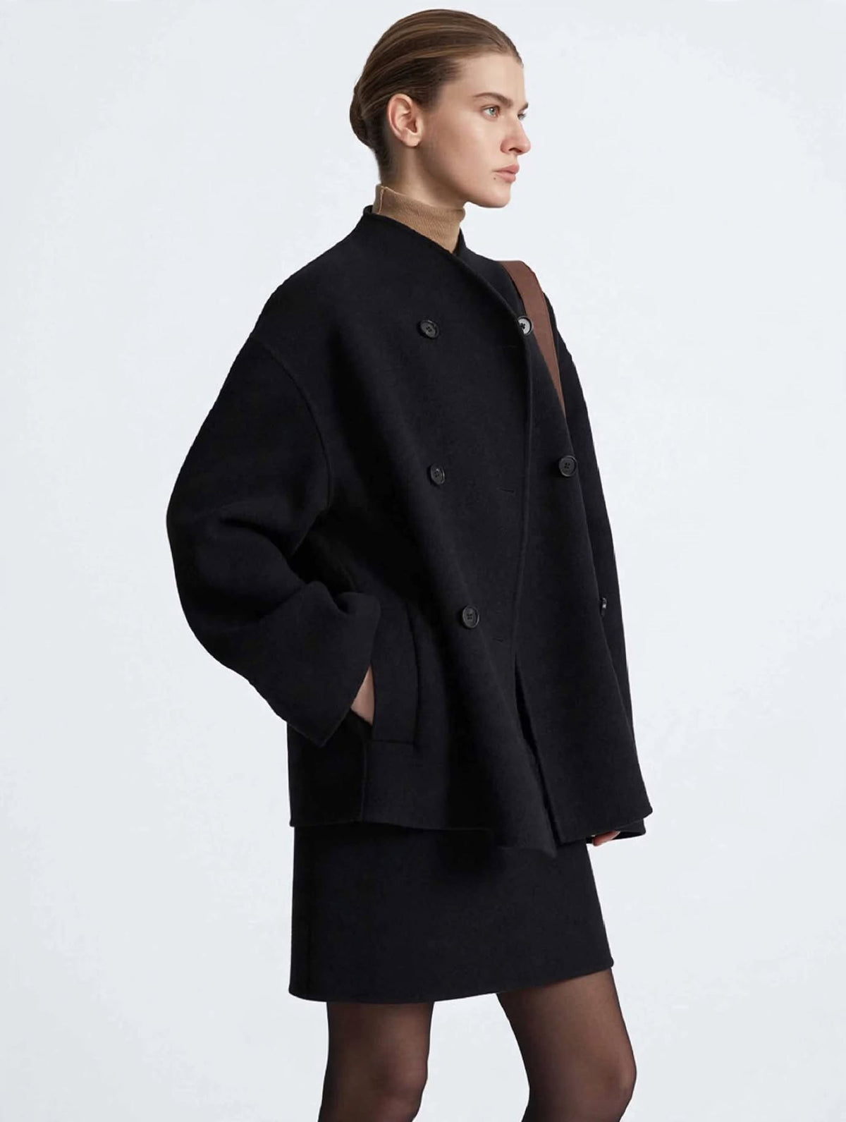 Chaqueta abotonada extragrande