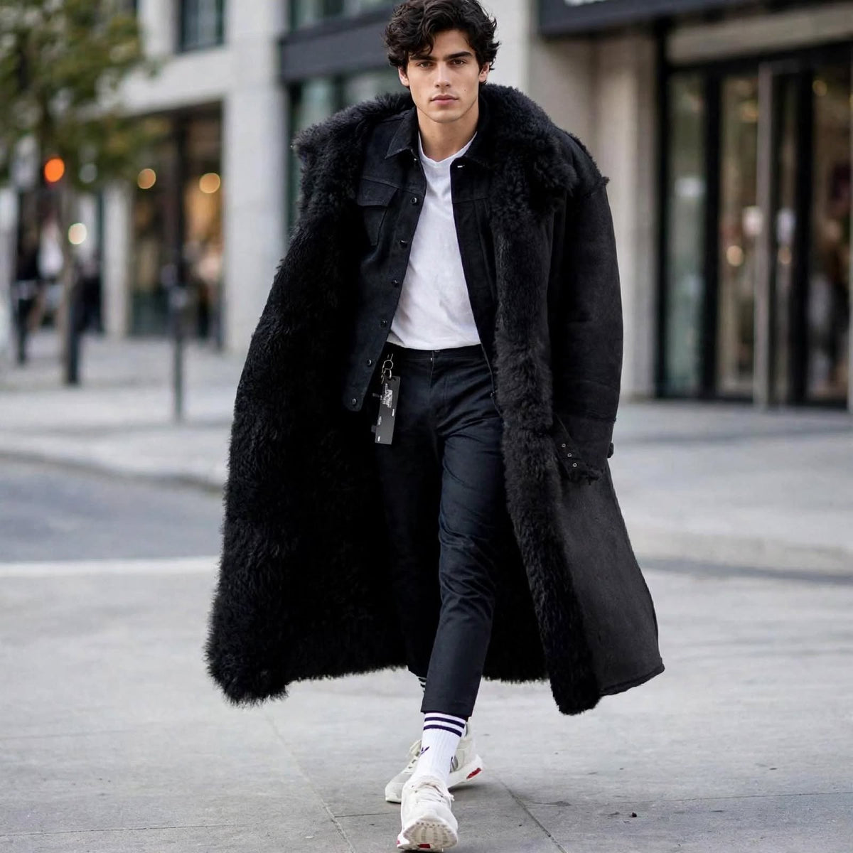 Chaqueta de felpa para hombre