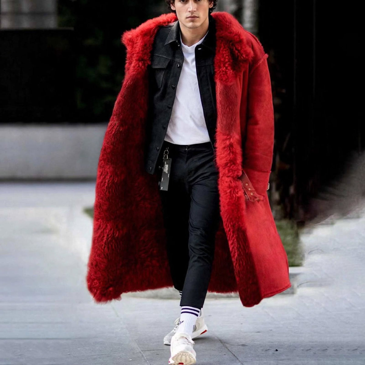 Chaqueta de felpa para hombre