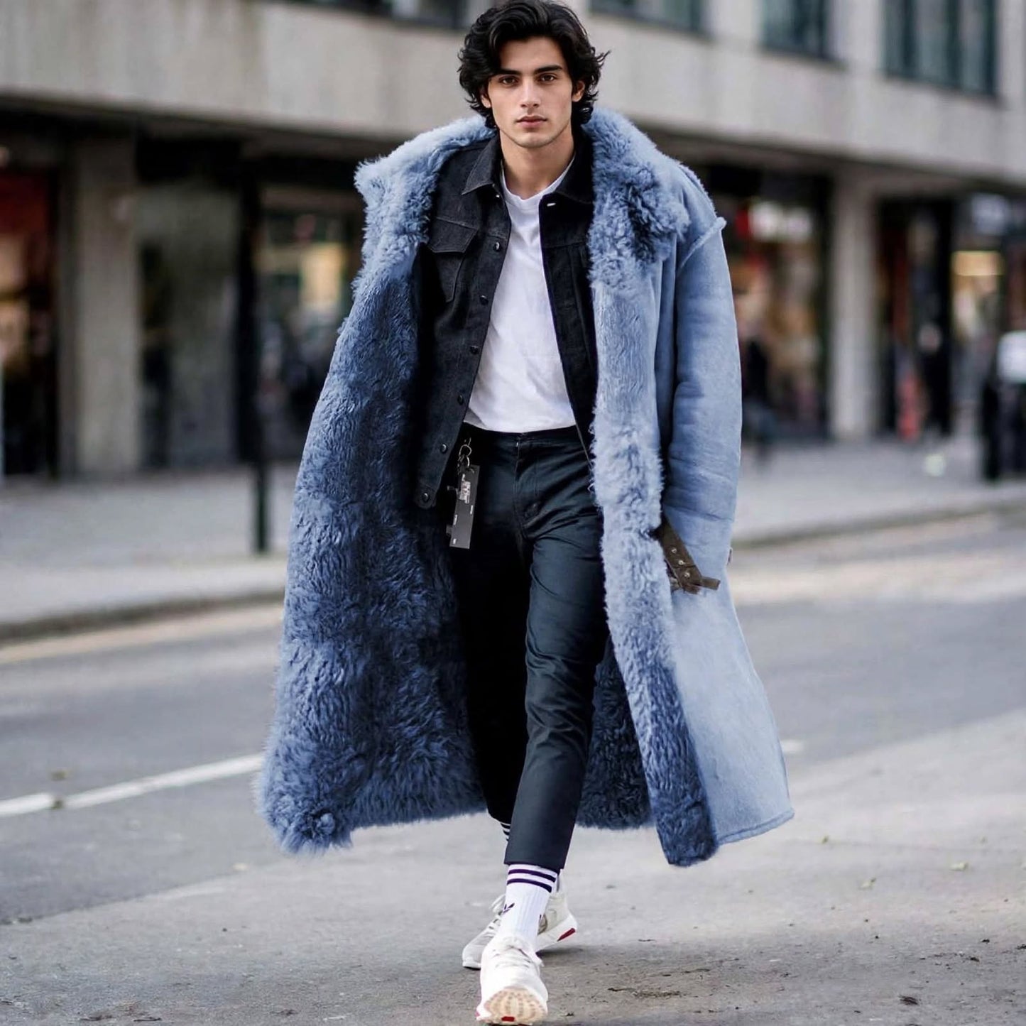 Chaqueta de felpa para hombre