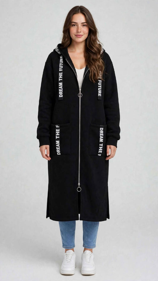 Sudadera con capucha extragrande para mujer