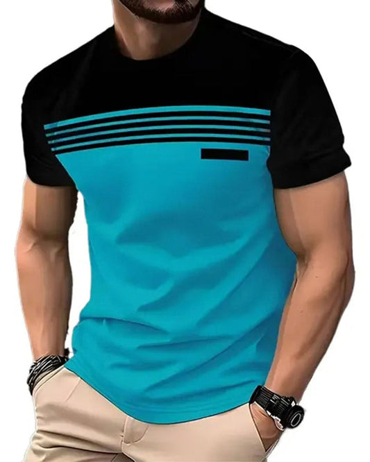 Camiseta de manga corta para hombre, transpirable y de secado rápido.