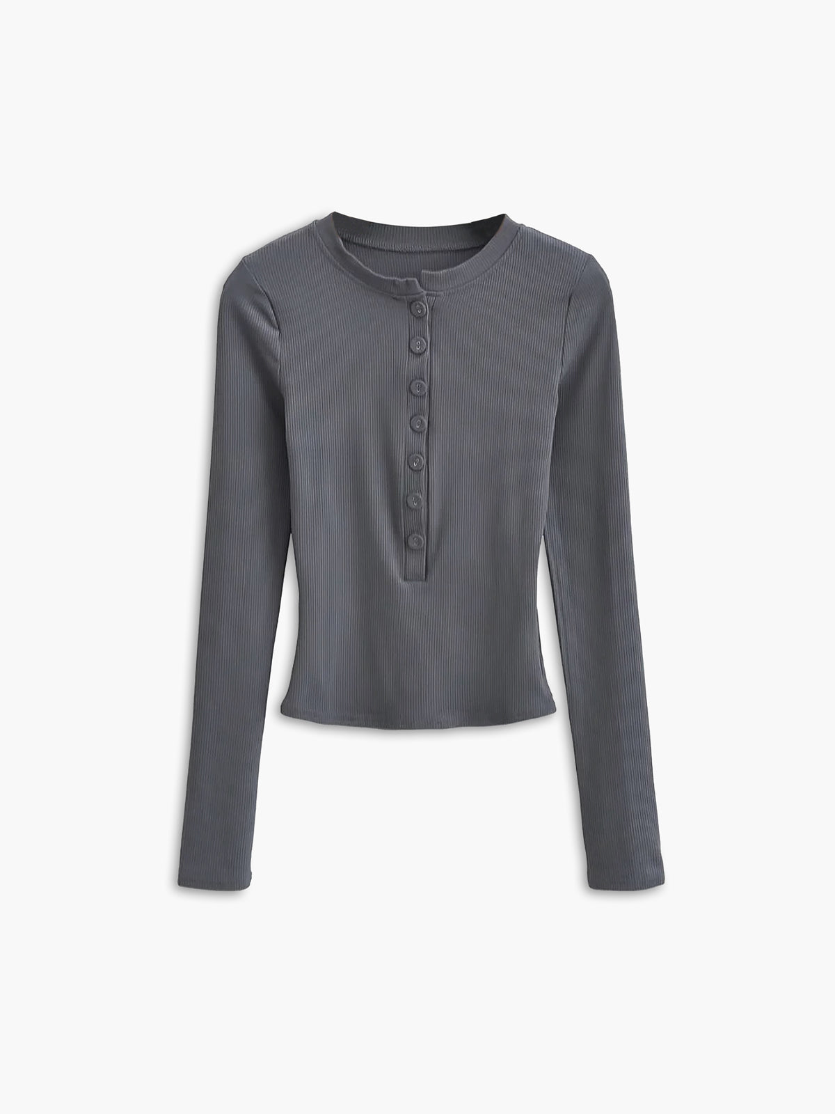Camisa corta de manga larga con botones