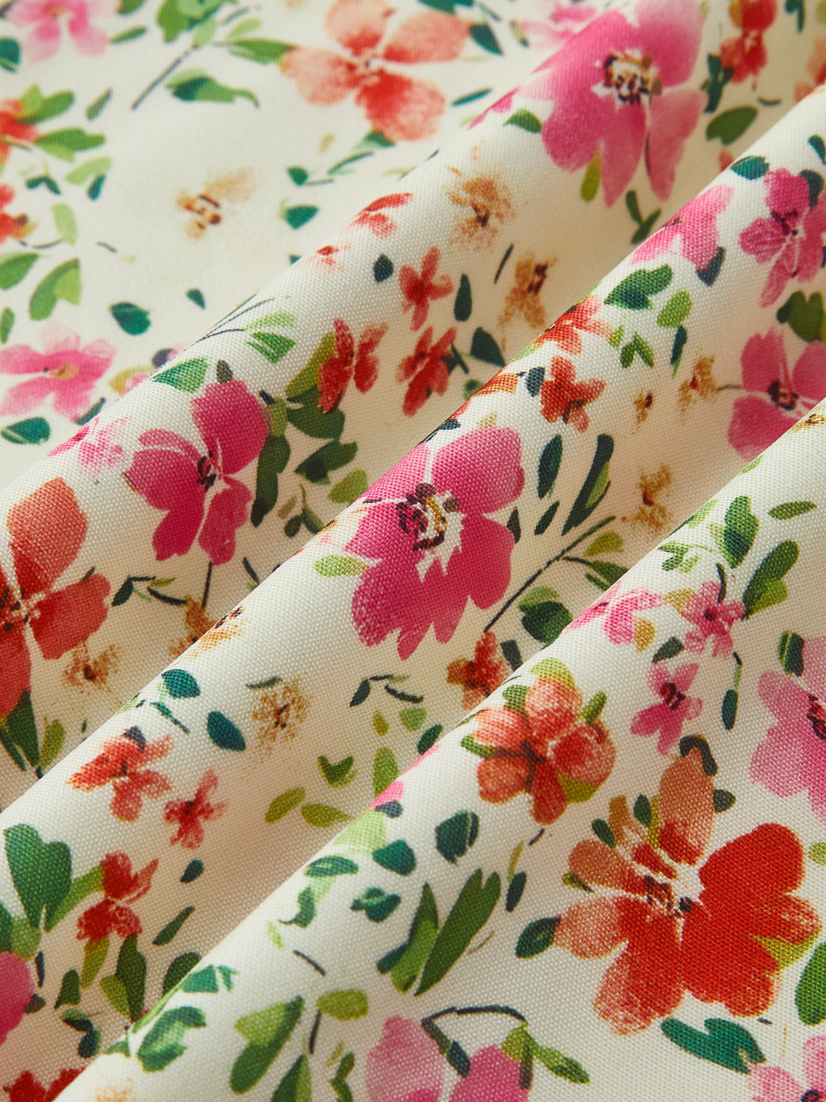 Vestido midi de tirantes con estampado floral