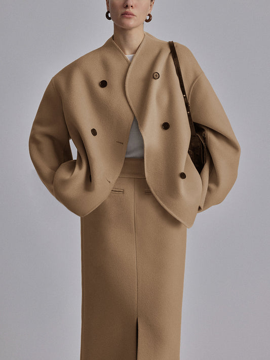 Chaqueta abotonada extragrande