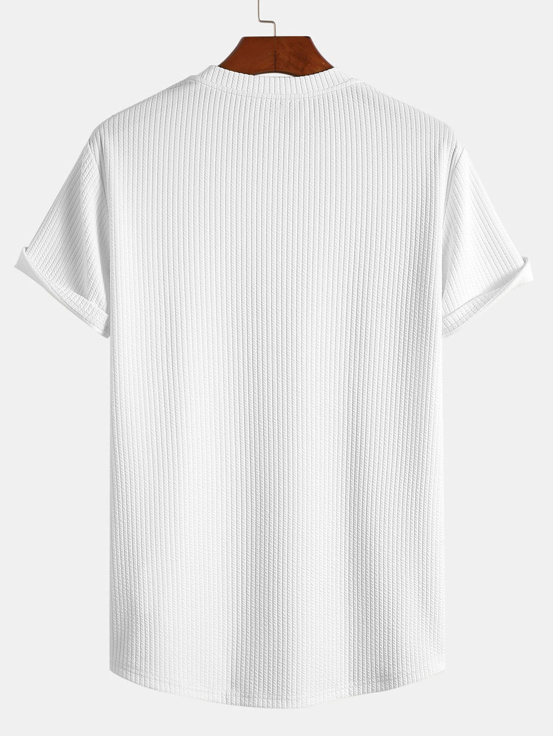 Camiseta ajustada musculosa con dobladillo curvo y pantalones cortos