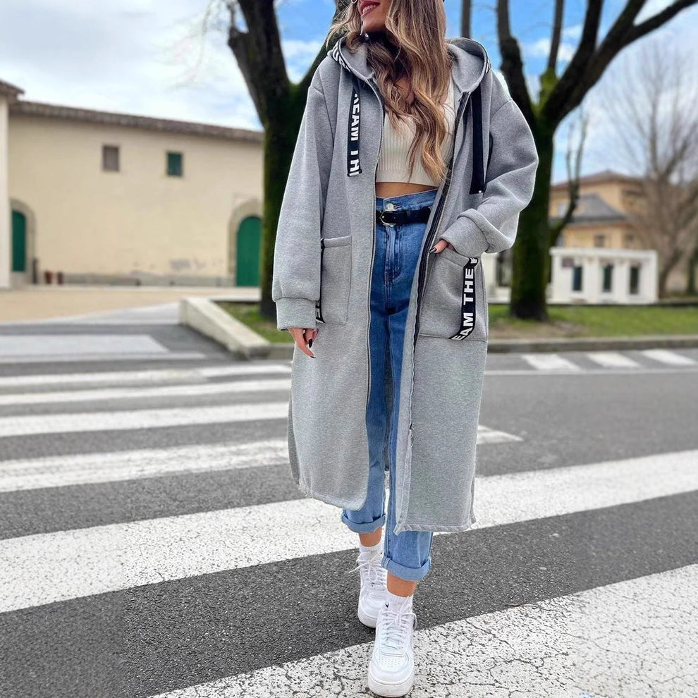 Sudadera con capucha extragrande para mujer