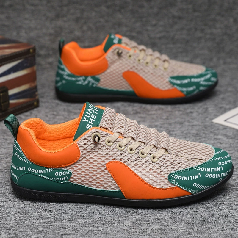 Zapatillas casuales ligeras y transpirables para hombre: parte superior de malla, versátiles y cómodas para el trabajo, el uso diario y los días cálidos