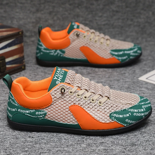 Zapatillas casuales ligeras y transpirables para hombre: parte superior de malla, versátiles y cómodas para el trabajo, el uso diario y los días cálidos